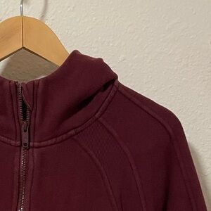 Burgundy Half-Zip Hoodie